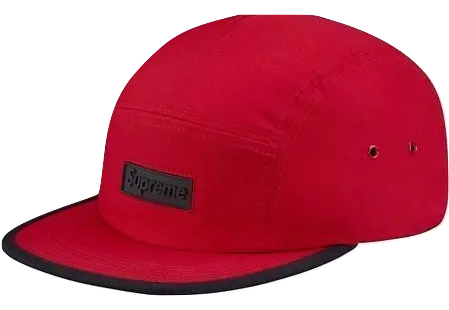Supreme Rubber Logo Camp Cap - Red Supreme