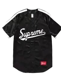 Supreme SS17 Satin Baseball Jersey - Black