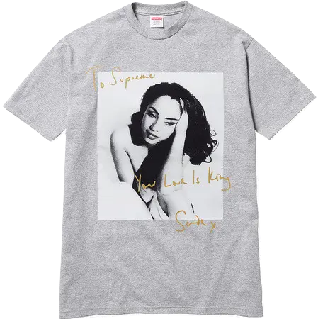 Supreme Sade Tee - Heather Grey Supreme