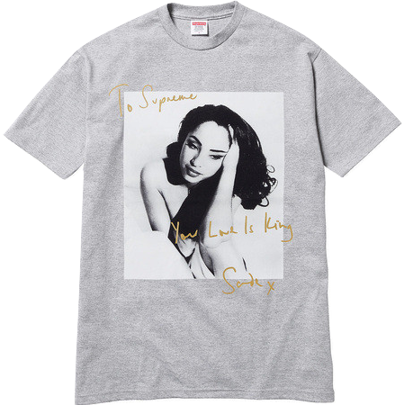 Supreme Sade Tee - Heather Grey - Used Supreme
