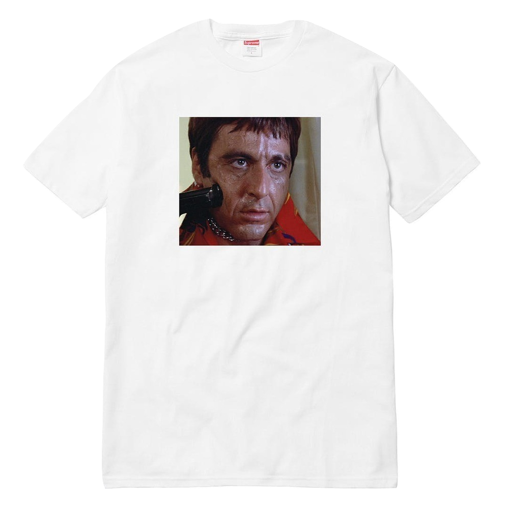 Supreme Scarface Shower Tee White Grails SF