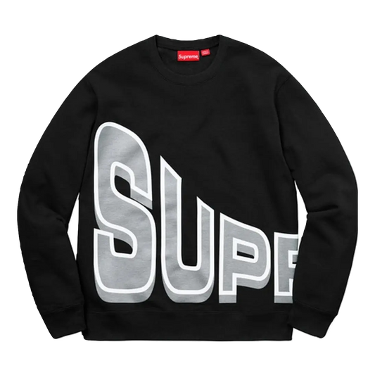 Supreme Side Arc Crewneck - Black - Used Supreme