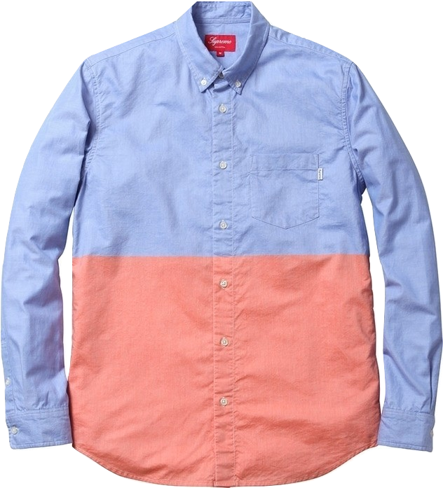Supreme Split Shirt - Blue/Pink