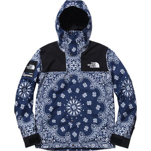 Supreme the north face on sale bandana mountain jacket navy
