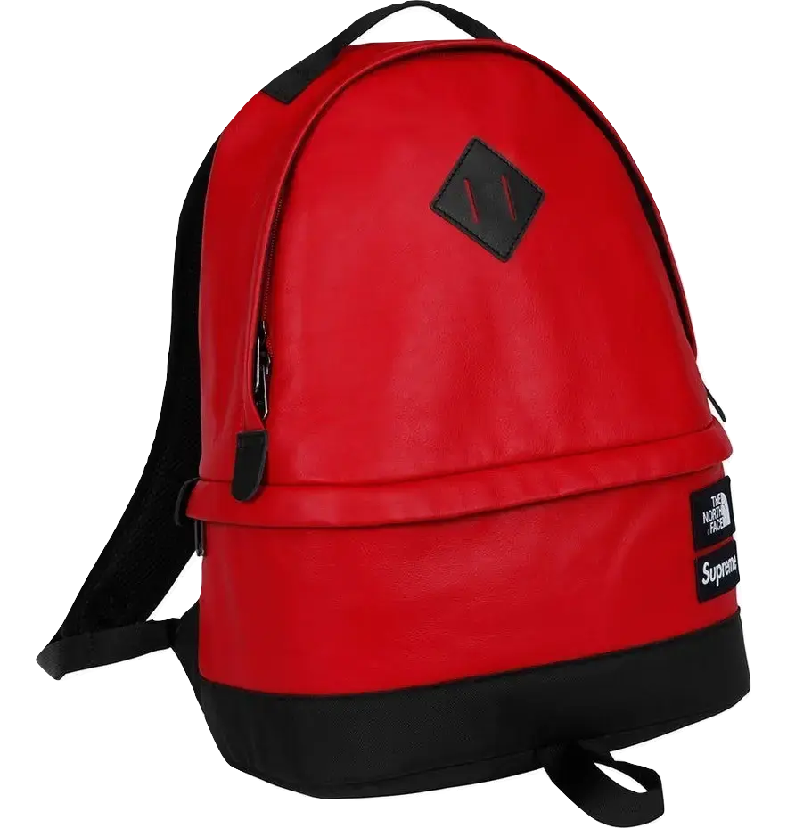Supreme/The North Face Leather Day Pack - Red Supreme
