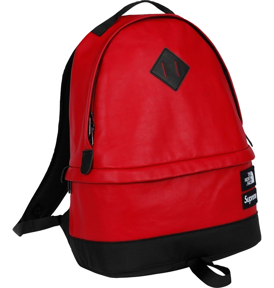 Supreme/The North Face Leather Day Pack - Red