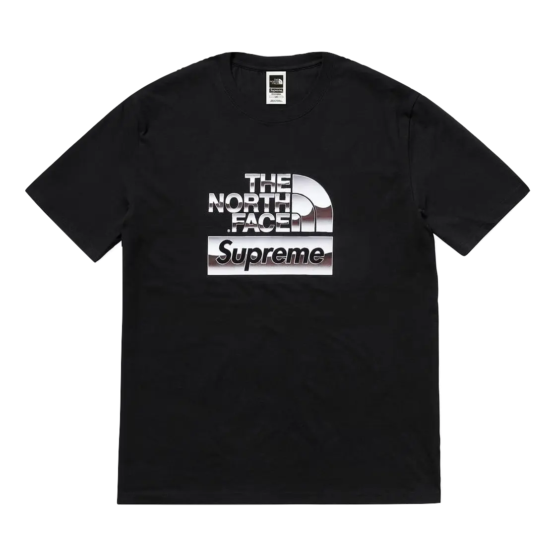 Supreme/The North Face Metallic Logo Tee - Black Supreme
