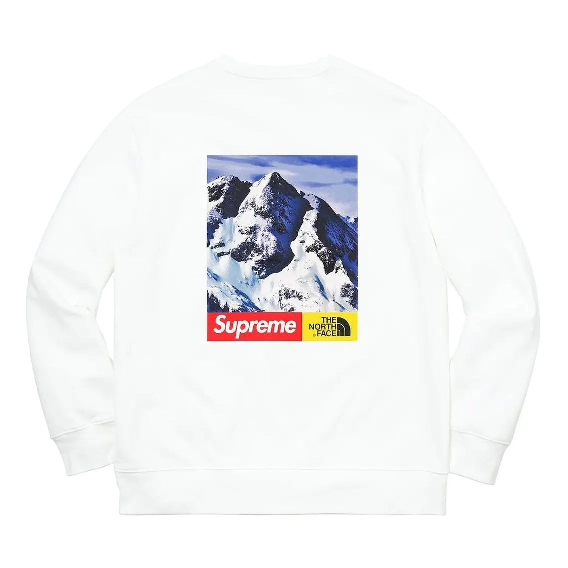 Supreme/The North Face Mountain Crewneck Sweatshirt - White Supreme