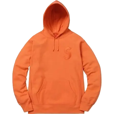 Supreme Tonal S Logo Hooded Sweatshirt - Bright Orange Supreme