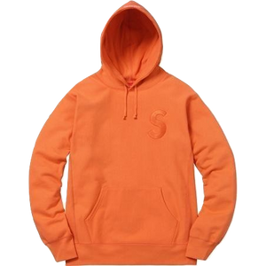 Supreme Tonal S Logo Hooded Sweatshirt - Bright Orange - Used