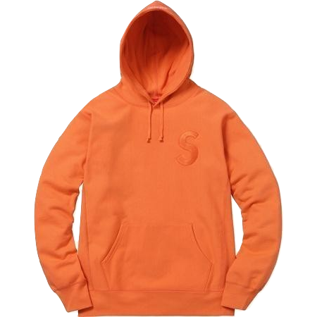 Supreme Tonal S Logo Hooded Sweatshirt - Bright Orange - Used