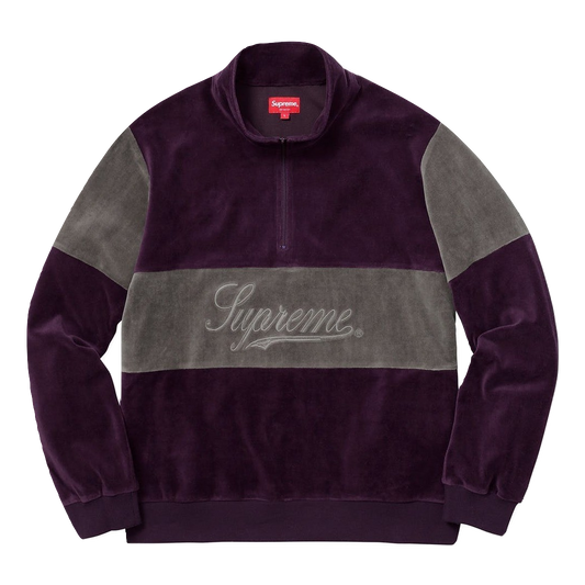 Supreme Velour Half Zip Pullover