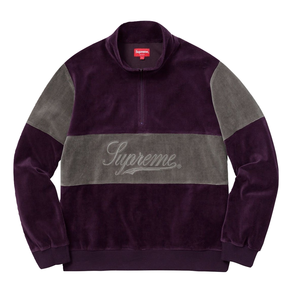 Supreme Velour Half Zip Pullover