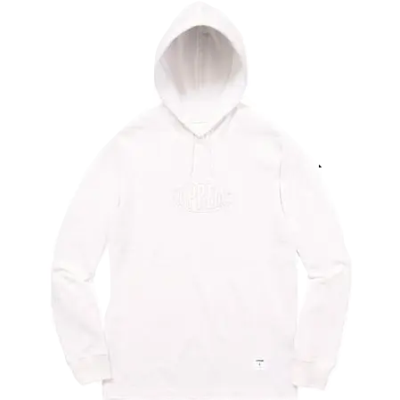Supreme Warp Hooded L/S Top - White Supreme
