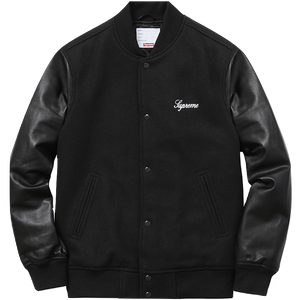 Supreme Wool Varsity Crew Jacket Used Grails SF