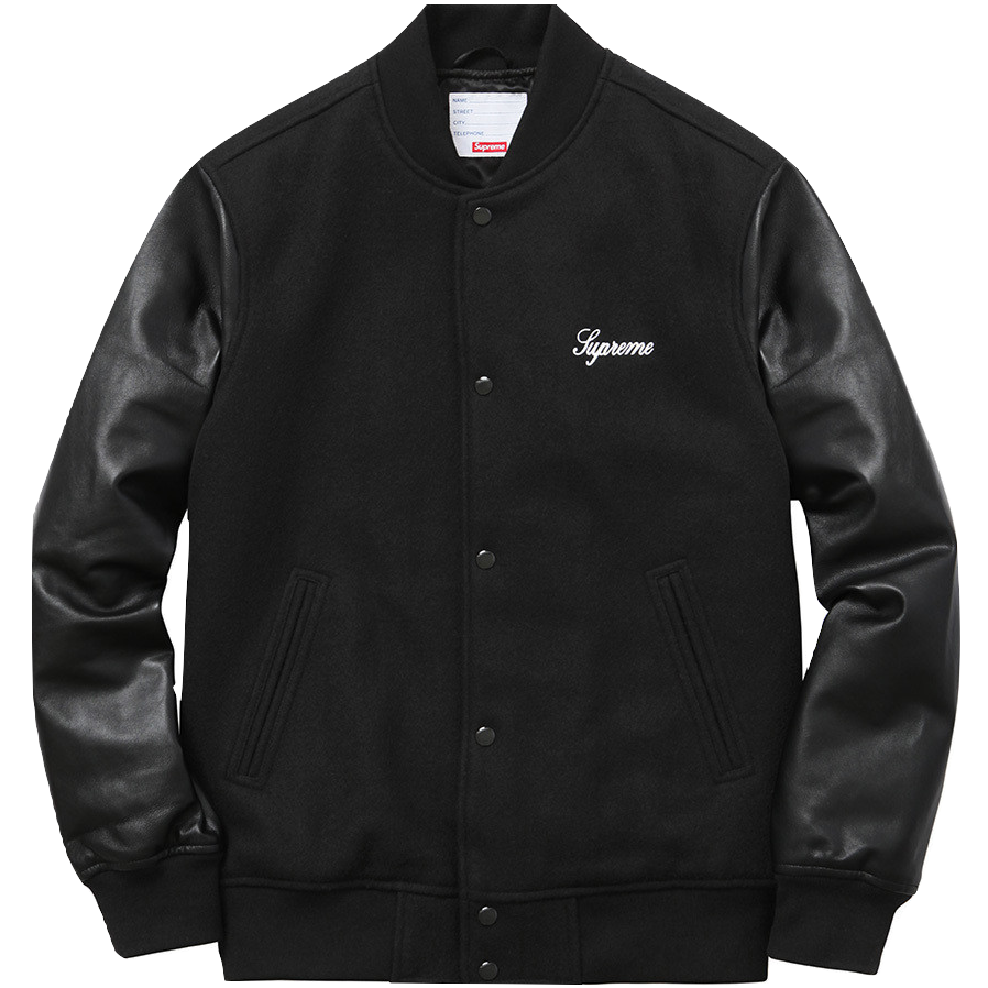 Supreme Wool Varsity Crew Jacket - Used