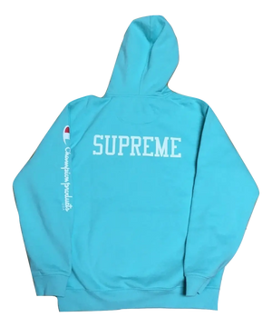 Supreme x Champion Hoodie - Aqua Supreme