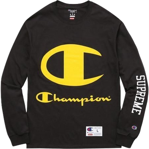 Supreme x champion ls tee white top