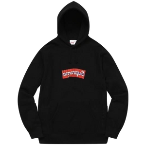 Supreme x Comme Des Garçons (CDG) Box Logo Hoodie - Black - Used