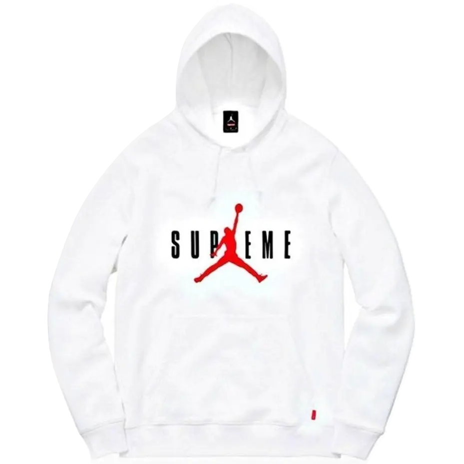 Supreme x Jordan Hooded Pullover - White - Used Supreme
