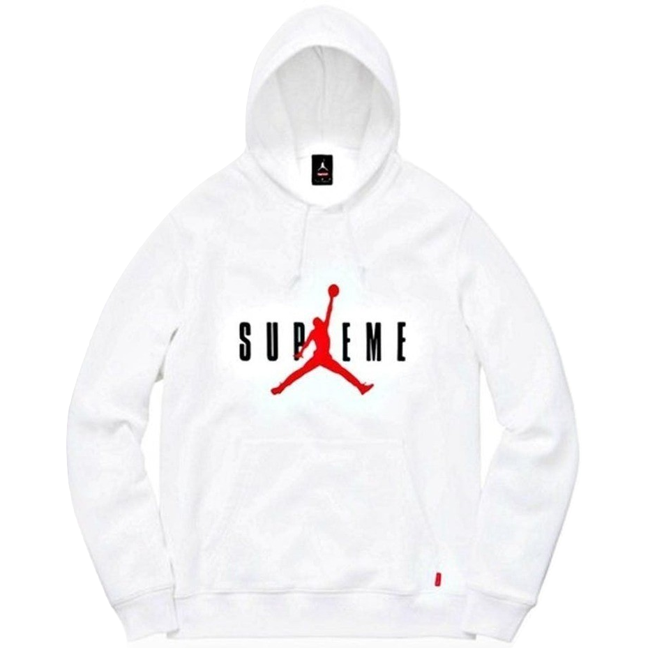 Supreme x Jordan Hooded Pullover - White - Used