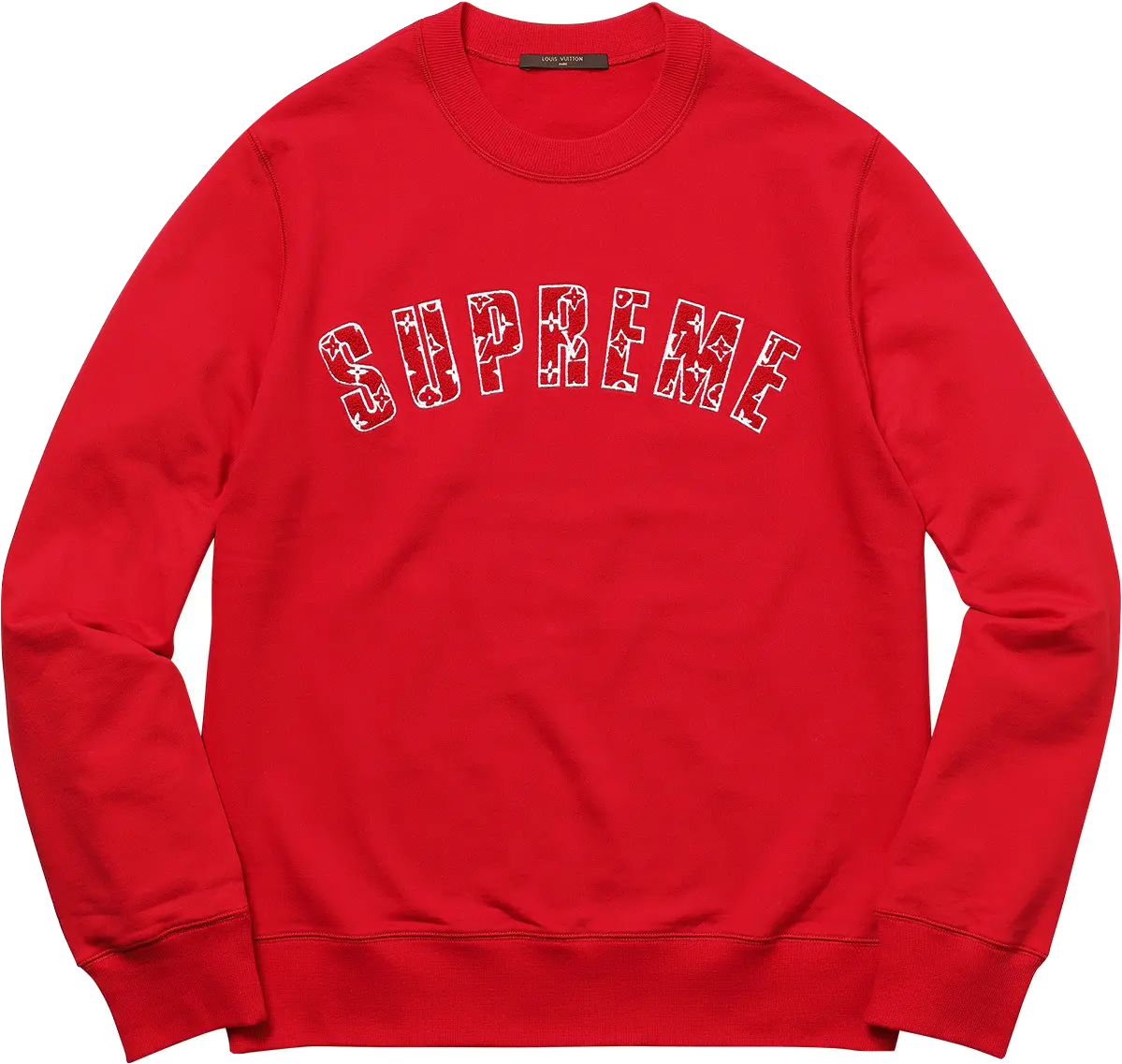 Supreme x Louis Vuitton Arc Crewneck - Red - Used Supreme