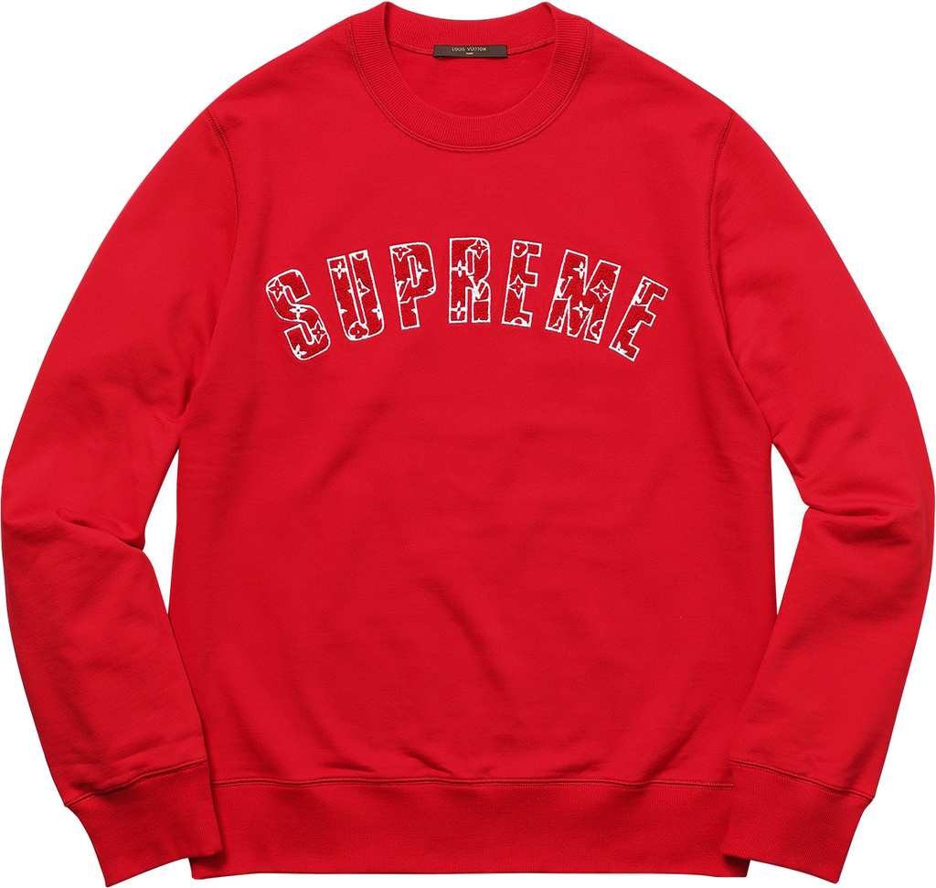 Supreme x Louis Vuitton Arc Crewneck - Red - Used