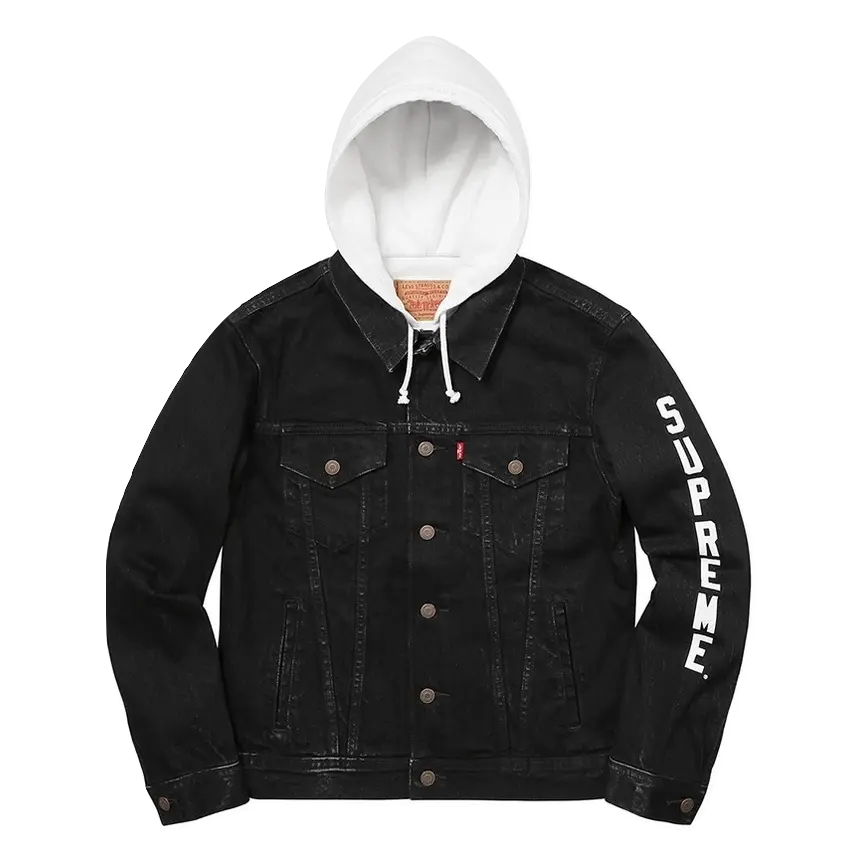 Supreme x Levi Jean Jacket - Black Supreme