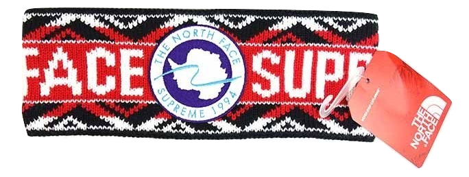 Supreme x North Face Headband - Red