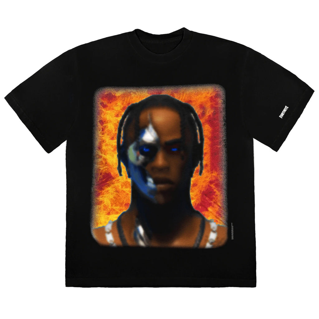 Travis Scott T-3500 Portrait T-shirt - Black