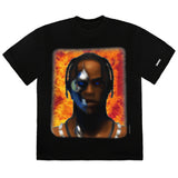 Travis Scott T-3500 Portrait T-shirt - Black