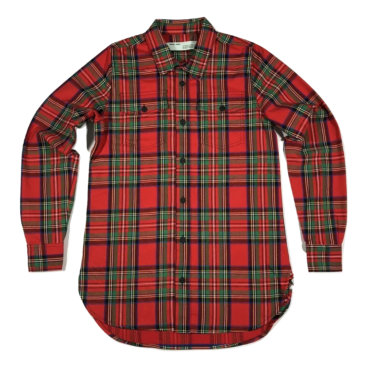Off-White Plaid Arrows Flannel - Red - Used OFF-WHITE