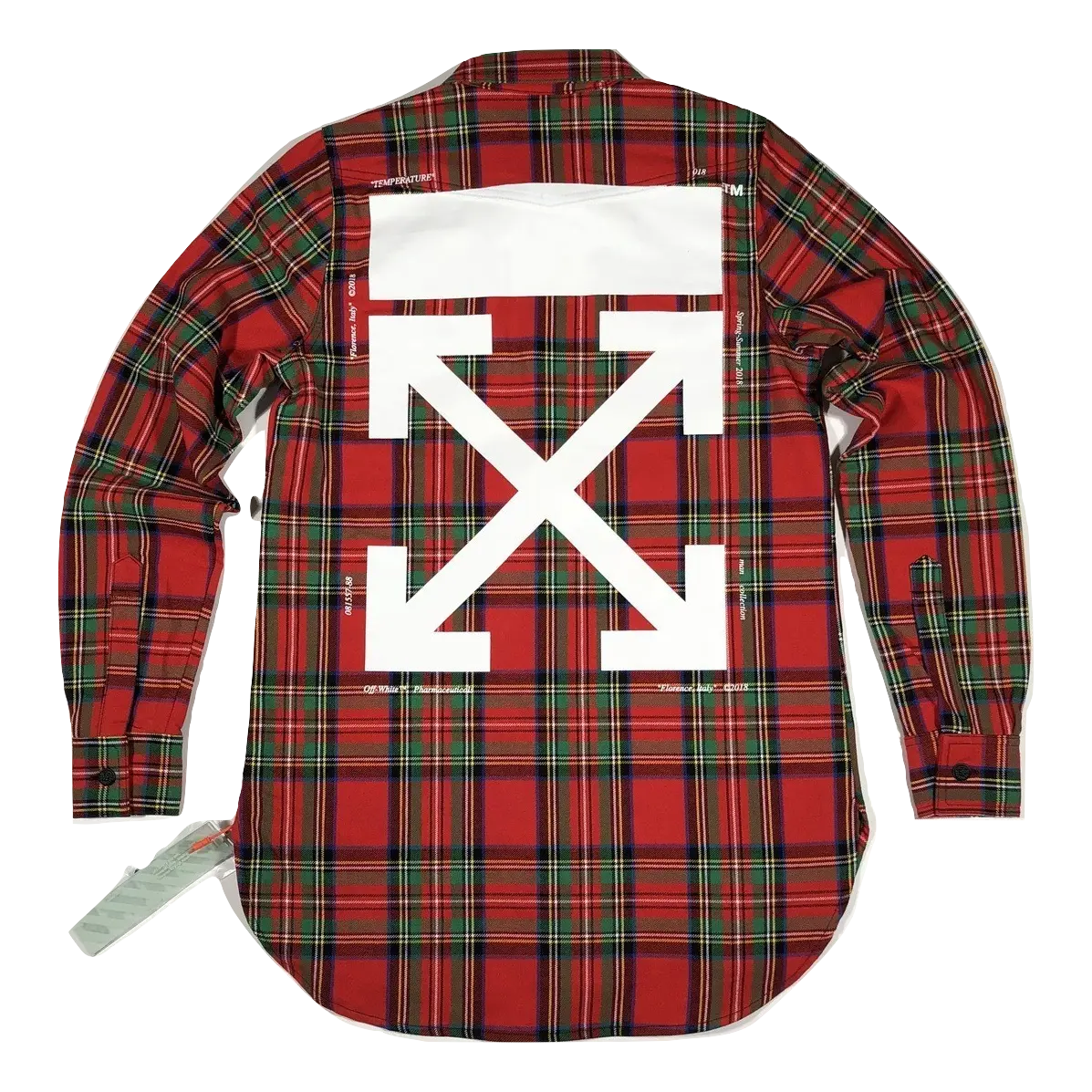 Off-White Plaid Arrows Flannel - Red OFF-WHITE