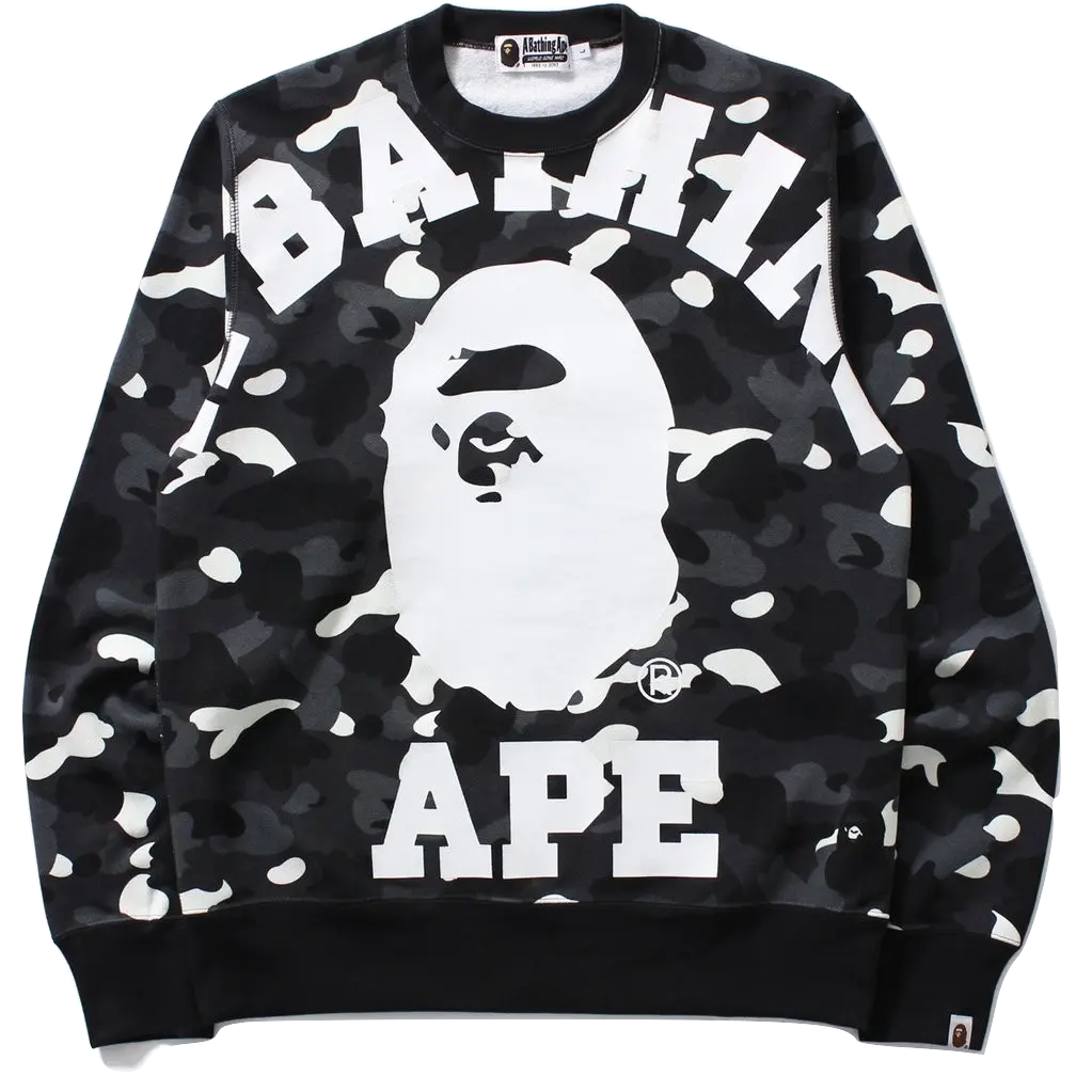 Bape Glow in The Dark Ape Head Crewneck Bape