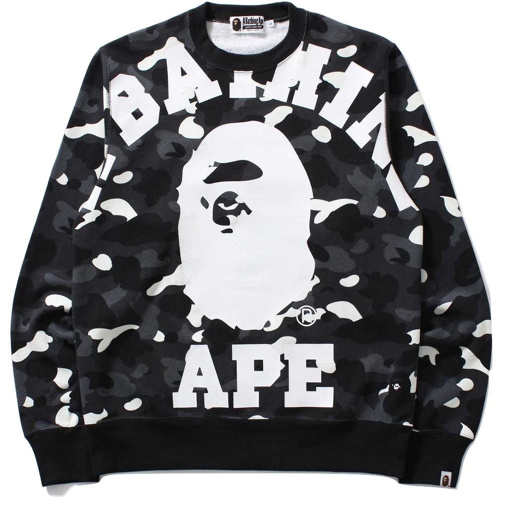 Bape Glow in The Dark Ape Head Crewneck - Used
