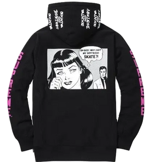 Supreme x Thrasher Hooded - Black Supreme