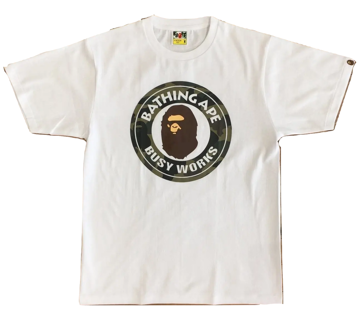 Bape 1st Camo Busy Works Tee Mens Bape