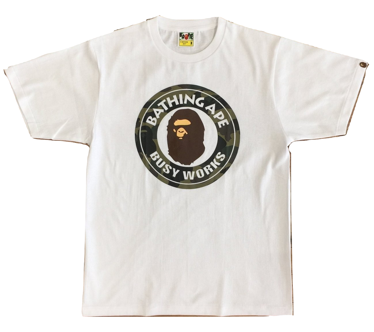 Bape 1st Camo Busy Works Tee Mens
