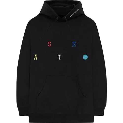 Travis Scott Astroworld Scattered Hoodie - Black - Used Travis Scott