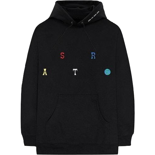 Travis Scott Astroworld Scattered Hoodie - Black - Used
