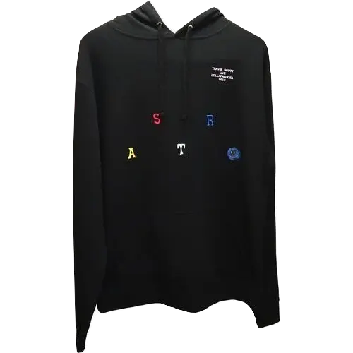 Travis Scott Astroworld Lollapalooza Hoodie - Black Travis Scott