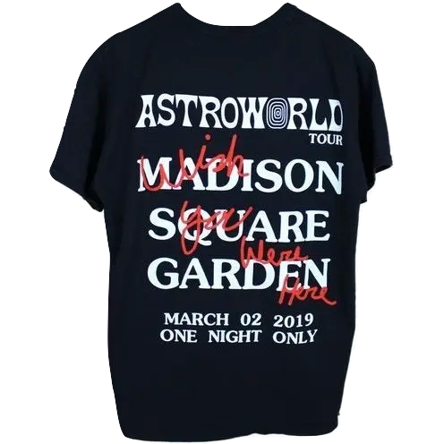 Travis Scott Astroworld MSG Taxi Tee - Black Travis Scott
