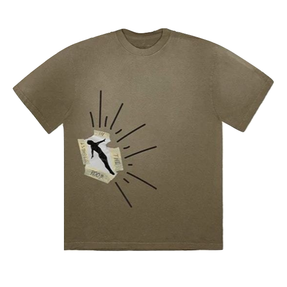 Travis Scott Highest In The Room Dive Tee - Olive - Used