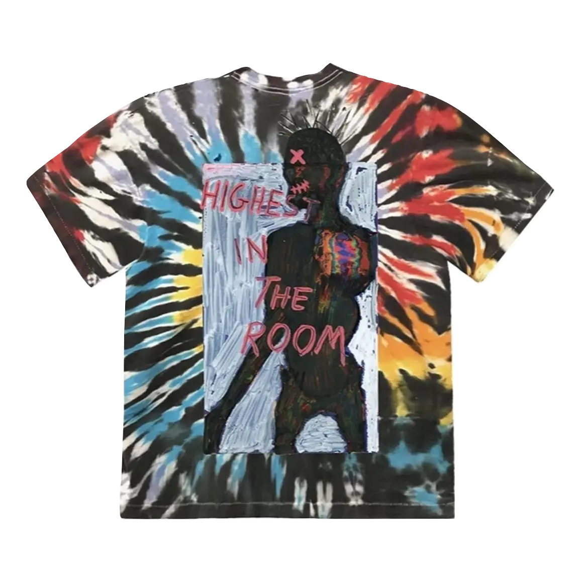 Travis Scott Highest In The Room Tee - Tie Dye Travis Scott