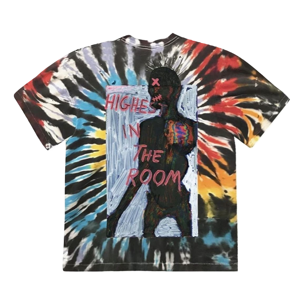 Travis Scott Highest In The Room Tee - Tie Dye - Used