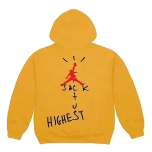 Travis Scott Jordan Cactus Jack Highest Hoodie - Gold Travis Scott