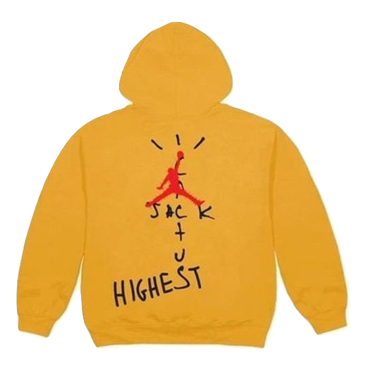 Travis Scott Jordan Cactus Jack Highest Hoodie - Gold - Used Travis Scott