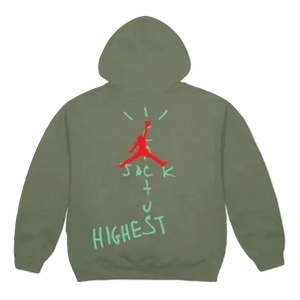 Travis Scott x Cactus Jack Jordan Highest Hoodie - Olive Travis Scott