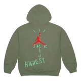 Travis Scott x Cactus Jack Jordan Highest Hoodie - Olive - Used