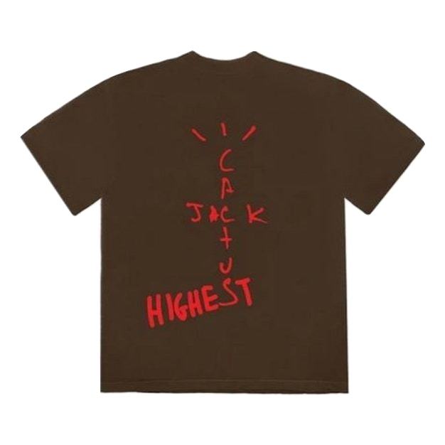 Travis Scott Jordan Cactus Jack Highest T Shirt - Brown - Used Travis Scott